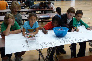 Making a poster to say hi