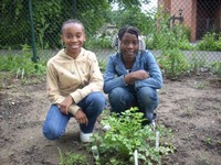 kids learning through nature and gardening