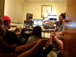Learning about sound studios
